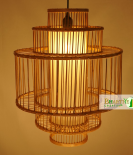 Thermo Rattan Bamboo Ceiling Cane Modern Pendant Chandelier Lamp Shade