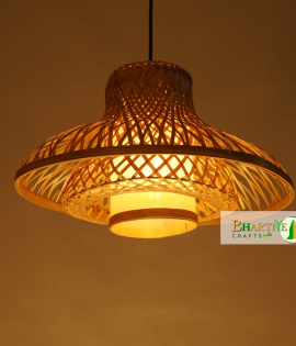 Mushroom Wicker Bamboo Hanging Ceiling Rattan Chandelier Lamp Shade