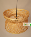 Bamboo Lotus Pendant Designer Double Layer Hanging Chandelier Lamp Shade