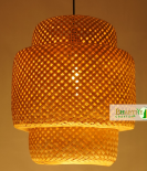 Woven Hanging Pendant Bamboo Ceiling Rattan Chandelier Lamp Shade