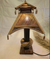 Bamboo Designer Table Lamp Size- 18 x 10 Inch  (#LSB0062-00)