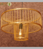Elegant Bamboo Hanging Lamp by Bhartiye crafts| Tripura craft