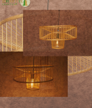 Elegant Bamboo Hanging Lamp by Bhartiye crafts| Tripura craft