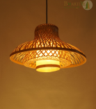 Handmade Bamboo Hanging Pendant Lamp – Sustainable Decor | Bhartiye Crafts