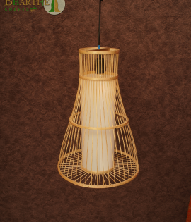Eco-Friendly Bamboo Pendant Light – Tripura Handicraft | Bhartiye crafts
