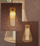 Eco-Friendly Bamboo Pendant Light – Tripura Handicraft | Bhartiye crafts