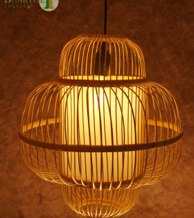 Bhartiye crafts Tripura Artisans Handmade | Bamboo Hanging Lamp