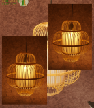 Bhartiye crafts Tripura Artisans Handmade | Bamboo Hanging Lamp