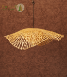 Handcrafted Bamboo Pendant Light | Bhartiye crafts Tripura Artisans