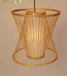 Handcrafted Bamboo Pendant Lamp by Bhartiye Crafts – Made by Tripura Artisans