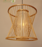 Handcrafted Bamboo Pendant Lamp by Bhartiye Crafts – Made by Tripura Artisans