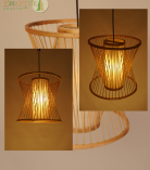 Handcrafted Bamboo Pendant Lamp by Bhartiye Crafts – Made by Tripura Artisans