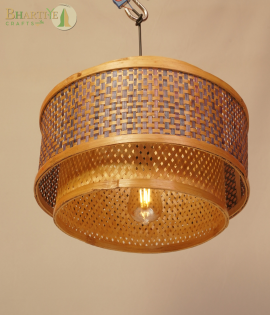 Eco-Friendly Bamboo Hanging Lamp | Bhartiye crafts (Tripura Artisans)