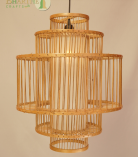 Bhartiye crafts Bamboo Hanging Lamp – Handcrafted by Tripura Artisans