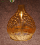 Bhartiye crafts Handwoven Bamboo Pendant Lamp | Handmade Tripura Artisans Hanging Light