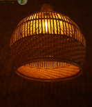 Bhartiye crafts Handwoven Bamboo Pendant Lamp | Handmade Tripura Artisans Hanging Light