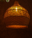 Bhartiye crafts Handwoven Bamboo Pendant Lamp | Handmade Tripura Artisans Hanging Light