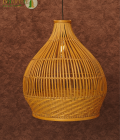 Bhartiye crafts Handwoven Bamboo Pendant Lamp | Handmade Tripura Artisans Hanging Light