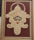 Handcrafted Bamboo Wall Art – Goddess Durga Face (#BP0009) 18x24 inch