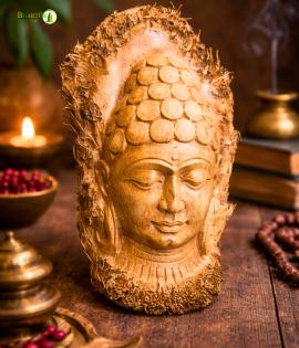 Bamboo Root Buddha Statue | Handmade Natural Meditation Decor (#BP0003-00-00)