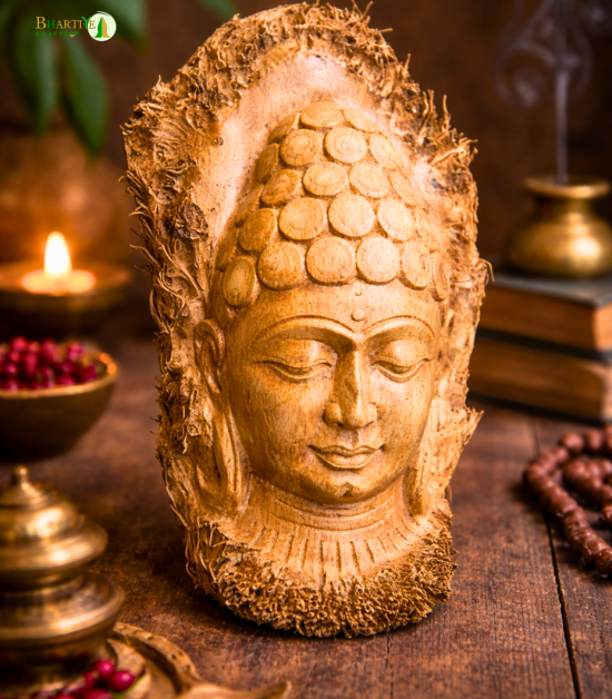 Bamboo Root Buddha Statue | Handmade Natural Meditation Decor (#BP0003-00-00)