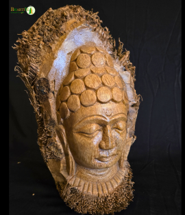 Bamboo Root Buddha Statue | Handmade Natural Meditation Decor (#BP0003-00-00)