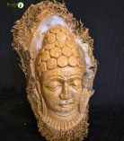 Bamboo Root Buddha Statue | Handmade Natural Meditation Decor (#BP0003-00-00)