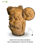 Bamboo Root Shiva Idol | Handmade Eco-Friendly Lord Shiva Statue (#BP0004-00-00)