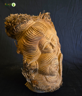 Bamboo Root Shiva Idol | Handmade Eco-Friendly Lord Shiva Statue (#BP0004-00-00)