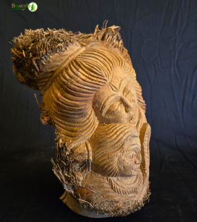 Bamboo Root Shiva Idol | Handmade Eco-Friendly Lord Shiva Statue (#BP0004-00-00)