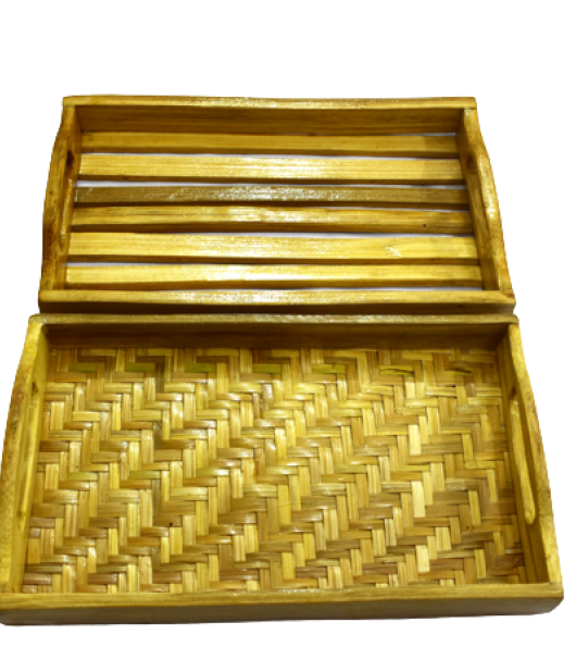 Bamboo Serving Tray 2 & 3