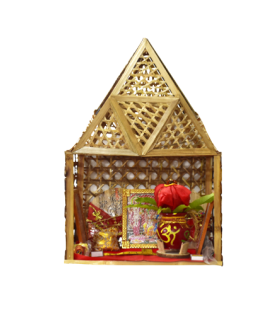 Bamboo Pooja Mandir 1 (Ghr)