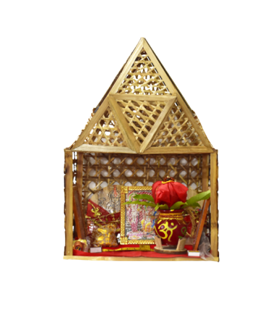 Bamboo Pooja Mandir 1 (Ghr)