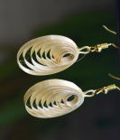 Handwoven Bamboo Oval Earrings from Tripura (Agartala) – Sustainable Bhartiye Artisan Jewelry (WA0008)