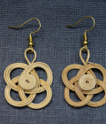 Handwoven Bamboo Flower Earrings from Tripura (Agartala) – Sustainable Bhartiye Artisan Jewelry (WA0005)