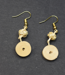 Handwoven Bamboo Knot Earrings from Tripura (Agartala) – Sustainable Bhartiye Artisan Jewelry (WA0001)