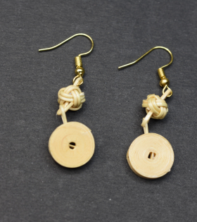 Handwoven Bamboo Knot Earrings from Tripura (Agartala) – Sustainable Bhartiye Artisan Jewelry (WA0001)