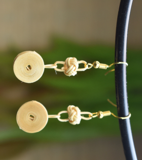 Handwoven Bamboo Knot Earrings from Tripura (Agartala) – Sustainable Bhartiye Artisan Jewelry (WA0001)