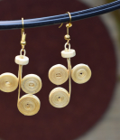 Handwoven Bamboo Rustic Spiral Earrings from Tripura (Agartala) – Sustainable Bhartiye Artisan Jewelry (WA0006)