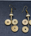 Handwoven Bamboo Rustic Spiral Earrings from Tripura (Agartala) – Sustainable Bhartiye Artisan Jewelry (WA0006)
