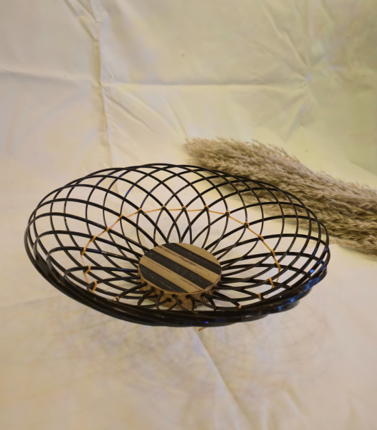 Round Multipurpose Bamboo Basket | Eco-Friendly Handmade Storage Basket (#BH0016)