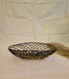 Bamboo Flower Shaped Fruit Basket/Tokri - 10 Inch (#EFBH0152-00)