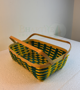 Bamboo Coloured Tray With Dual Handles - 8*12 Inch (#EFBH0106-03)