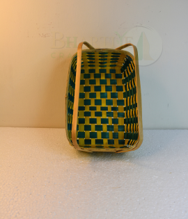 Bamboo Coloured Tray With Dual Handles - 8*12 Inch (#EFBH0106-03)