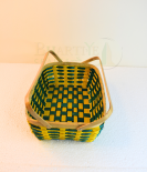 Bamboo Coloured Tray With Dual Handles - 8*12 Inch (#EFBH0106-03)