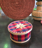 Bamboo Jewellery Organiser Multicolour Basket/Tokri - 6*4 Inch (#EFBH0018-04)