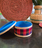 Bamboo Jewellery Organiser Multicolour Basket/Tokri - 6*4 Inch (#EFBH0018-04)