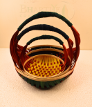 Set Of 3 Bamboo Jhuri Basket/Tokri -  7.5 Inch, 9.5 Inch, 12 Inch (#BB0028)