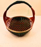 Set Of 3 Bamboo Jhuri Basket/Tokri -  7.5 Inch, 9.5 Inch, 12 Inch (#BB0028)