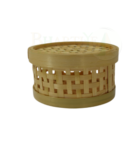 Medium Bamboo Storage Basket/Tokri - 6*4 Inch (#EFBH0005-01)